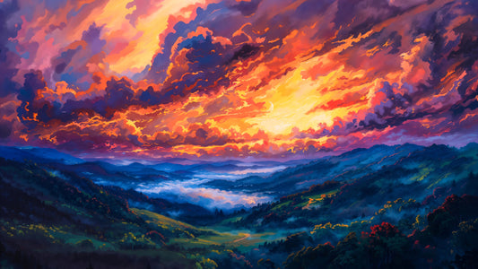 Slumbering Valley Afire