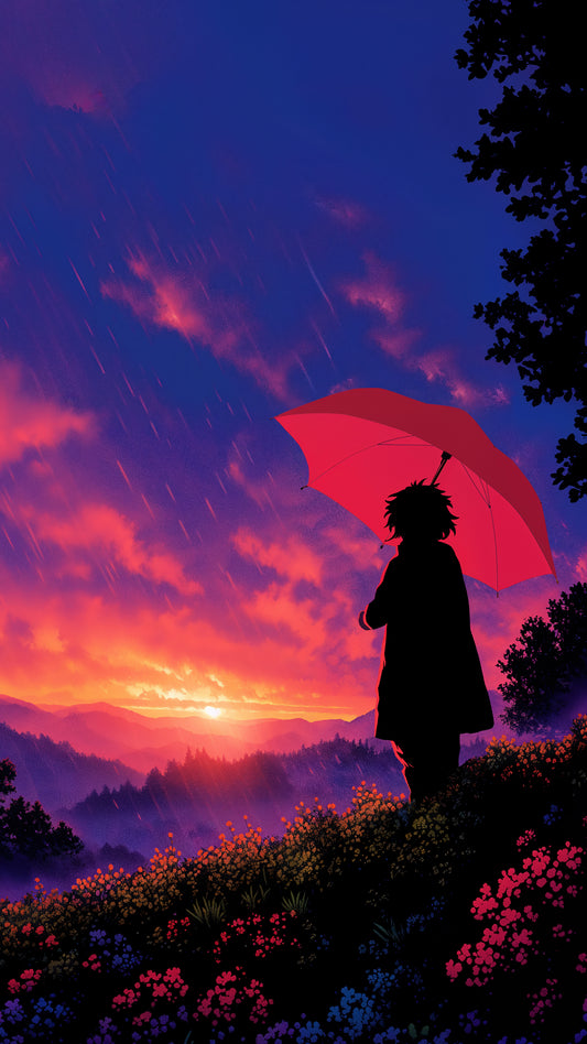 Umbrella in the Rainlight