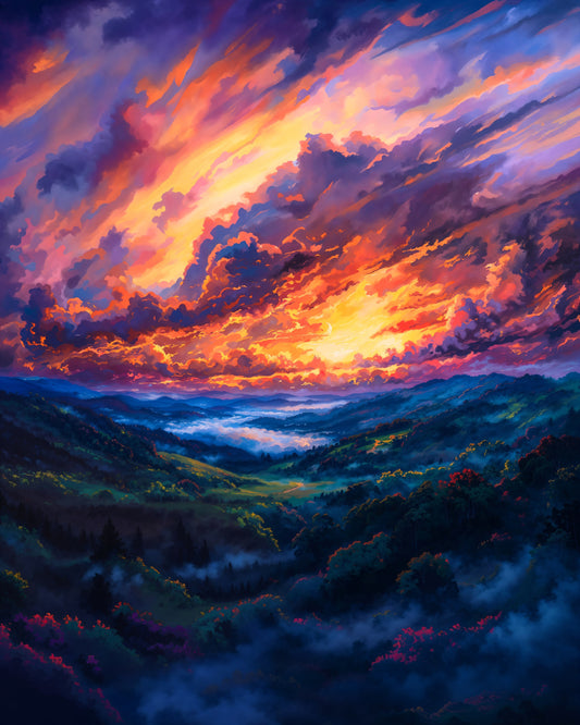 Slumbering Valley Afire